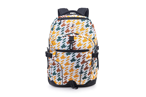 J World Atom Multi Purpose Laptop Backpack JWS-79, Vivid Tweed