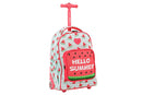 J World Sparkle 15 Inch Kids Rolling Backpack / Carry On KRB-15, Watermelon