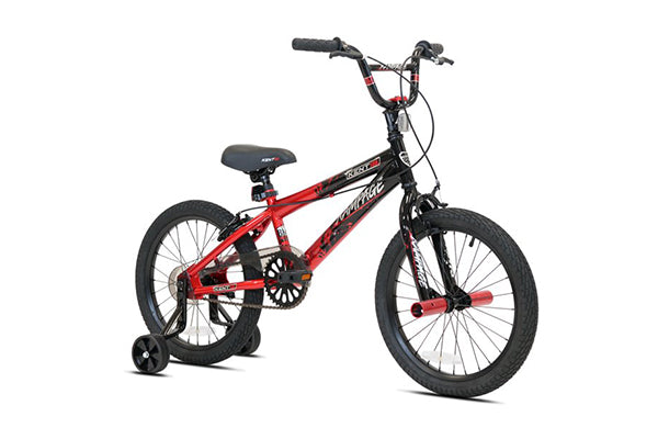 Kent Bicycles 18 in. Rampage Boy's BMX Child Bicycle, Red and Black