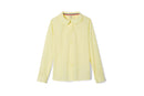 French Toast Girls Long Sleeve Peter Pan Collar Blouse, Yellow