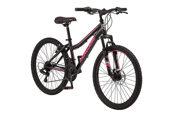 Mongoose 24-in. Excursion Unisex Mountain Bike, Pink/Black, 21 Speeds