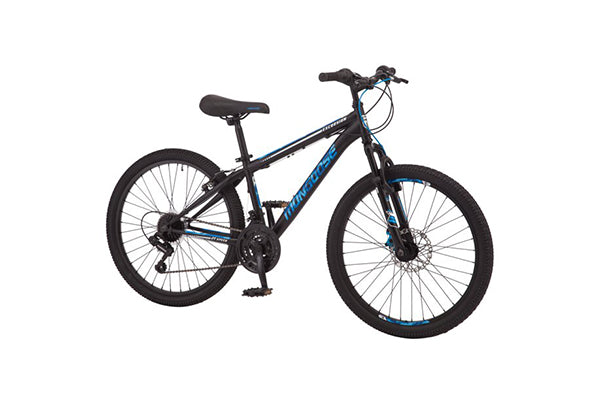 Mongoose 24" Excursion Mountain Bike, Black, 21 Speeds