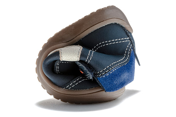 Pablosky Kids Navy Leather Boys Boots - 064224