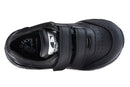 Pablosky Kids Unisex Black Sneaker Shoe with Double Velcro Closure - 204110