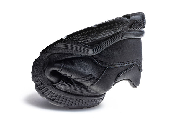 Pablosky Kids Unisex Black Sneaker Shoe with Double Velcro Closure - 204110