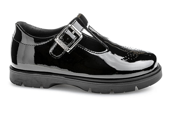 Pablosky Kids Black Patent Mary Jane Girls Shoe - 360119