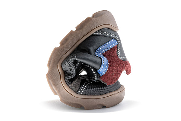 Pablosky Kids Brown Leather Boys Boots with Adherent Closure - 519414