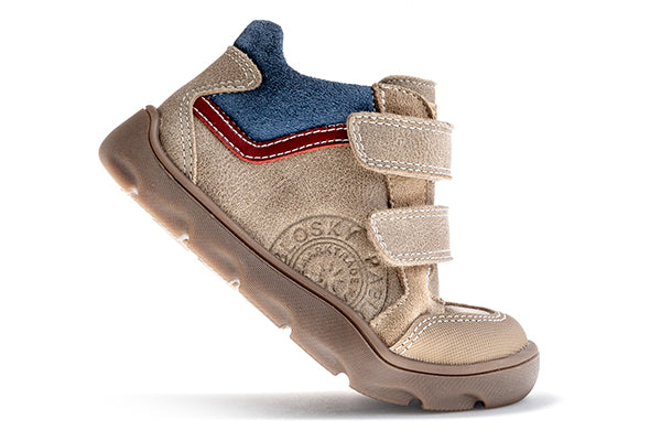 Pablosky Kids Taupe Boys Boots with Adherent Closure - 519436
