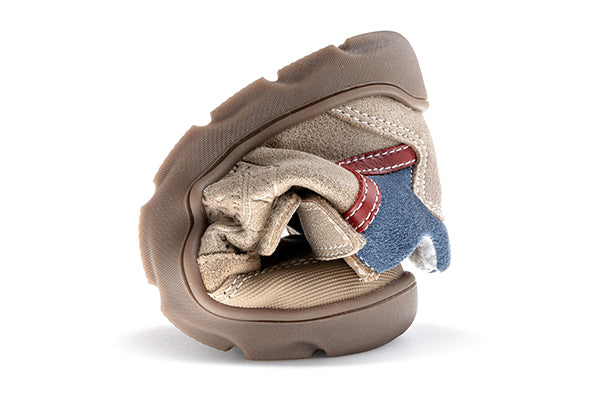 Pablosky Kids Taupe Boys Boots with Adherent Closure - 519436