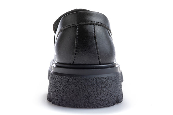 Paola Kids Black Leather Chucky Girls Shoe - 873015