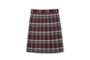 French Toast Girls Plaid Pleated Skirt, Burgundy