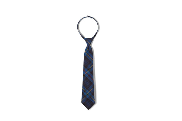 French Toast Boys Plaid Adjustable Tie, Blue/Red