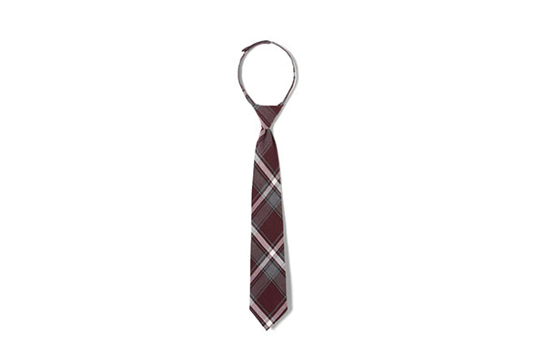 French Toast Boys Plaid Adjustable Tie, Burgundy