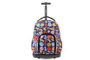 J World Lollipop Kids Rolling Backpack With Lunch Bag (16 Inch) RBS-16LSP, Baby Cloud