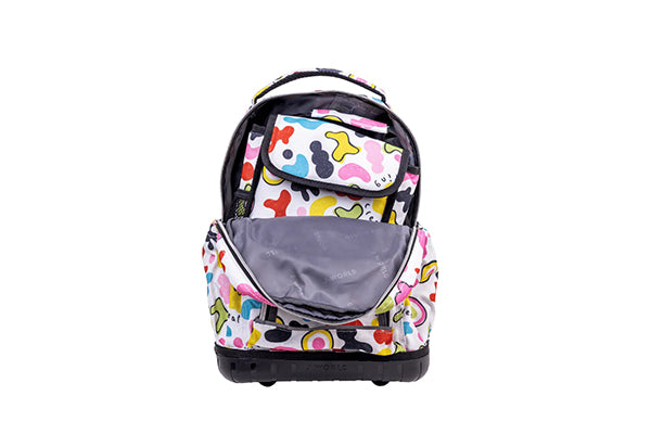 J World Lollipop Kids Rolling Backpack With Lunch Bag (16 Inch) RBS-16LSP, Kiddo