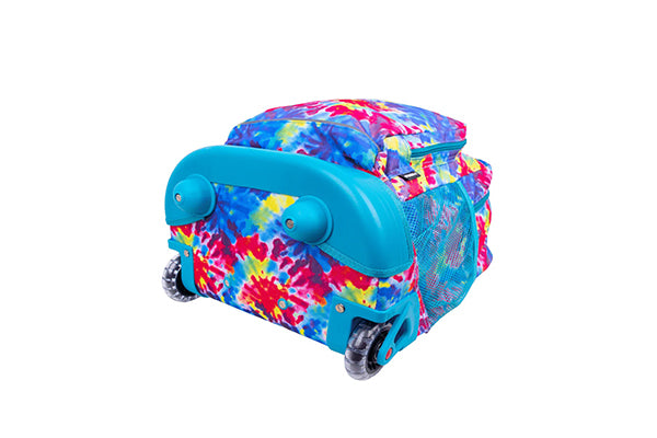 J World Sunny Rolling Backpack (17 Inch) RBS-17, Tie Dye