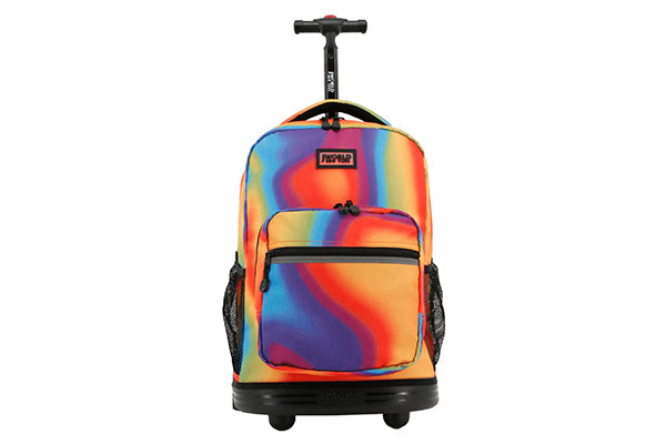 J World Kids Sunrise Rolling Backpack (18 Inch) RBS-18, Heat