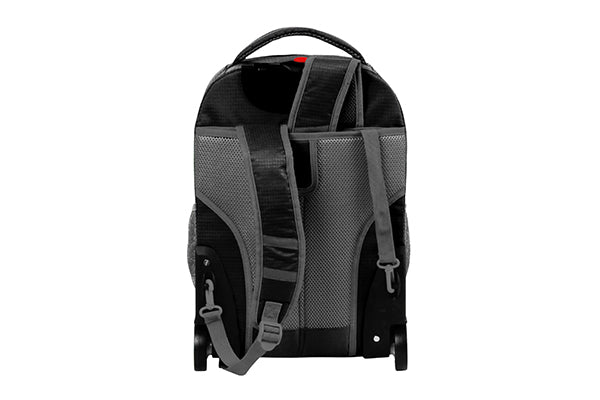 J World Sunlight Rolling Backpack (18 Inch) RBS-18S, Black Grey