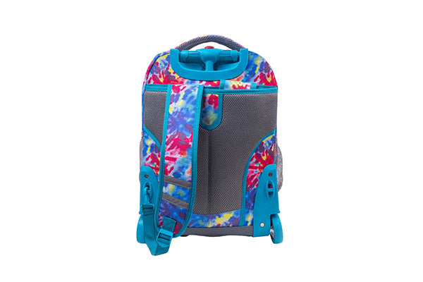 J World Kids Sunrise Rolling Backpack (18 Inch) RBS-18, Tie Dye