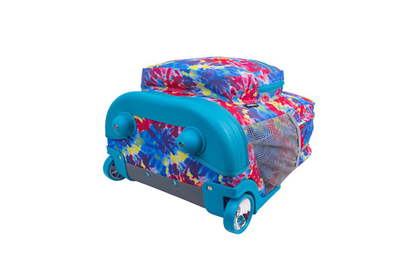 J World Kids Sunrise Rolling Backpack (18 Inch) RBS-18, Tie Dye