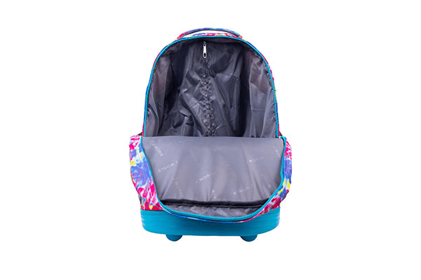 J World Kids Sunrise Rolling Backpack (18 Inch) RBS-18, Tie Dye