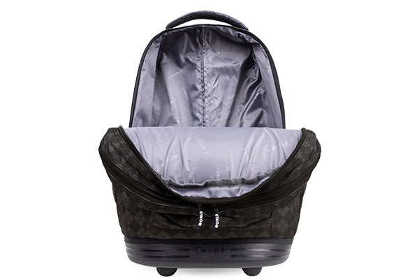 J World Sundance Laptop Rolling Backpack (19.5 Inch) RBS-19, Argyle Black