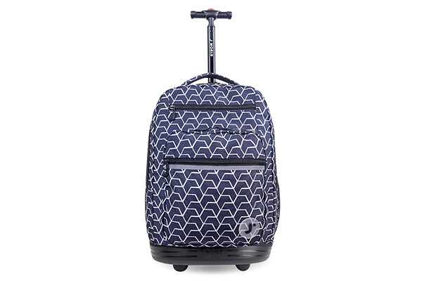 J World Sundance Laptop Rolling Backpack (19.5 Inch) RBS-19, Line