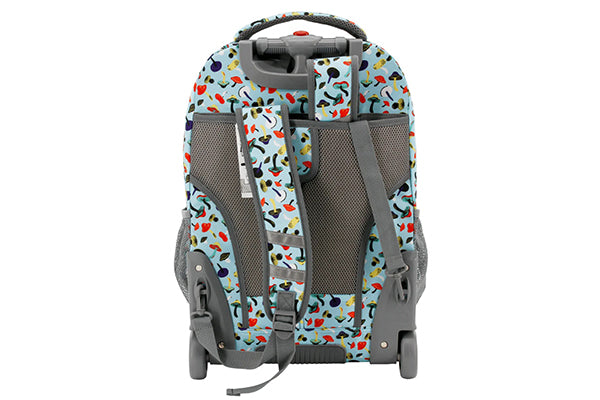 J World Sundance Laptop Rolling Backpack (19.5 Inch) RBS-19, Skyshroom