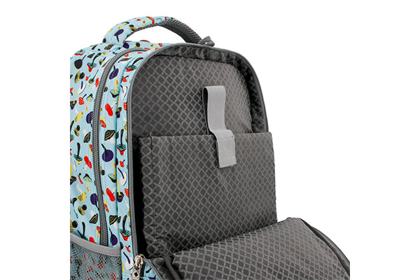 J World Sundance Laptop Rolling Backpack (19.5 Inch) RBS-19, Skyshroom