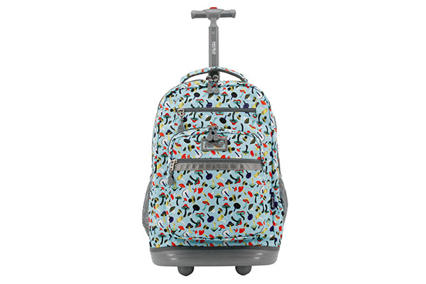 J World Sundance Laptop Rolling Backpack (19.5 Inch) RBS-19, Skyshroom