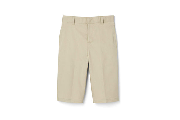 French Toast Boys’ Adjustable Waist Flat Front Short, Khaki