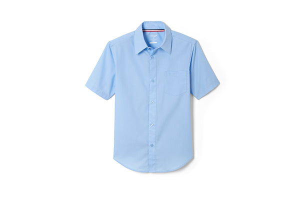 French Toast Boys Short Sleeve Dress Shirt, Blue