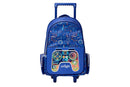 Smiggle Gaming Controller Trolley Backpack with Light-up Wheels - Navy