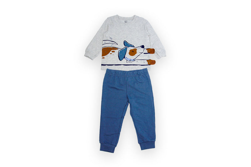 Carter's Toddler Boys Dog T-Shirt & Pull On Jogger Set