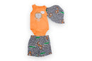 Mini Hop 3-piece Bodyshuit Set w/ Hat