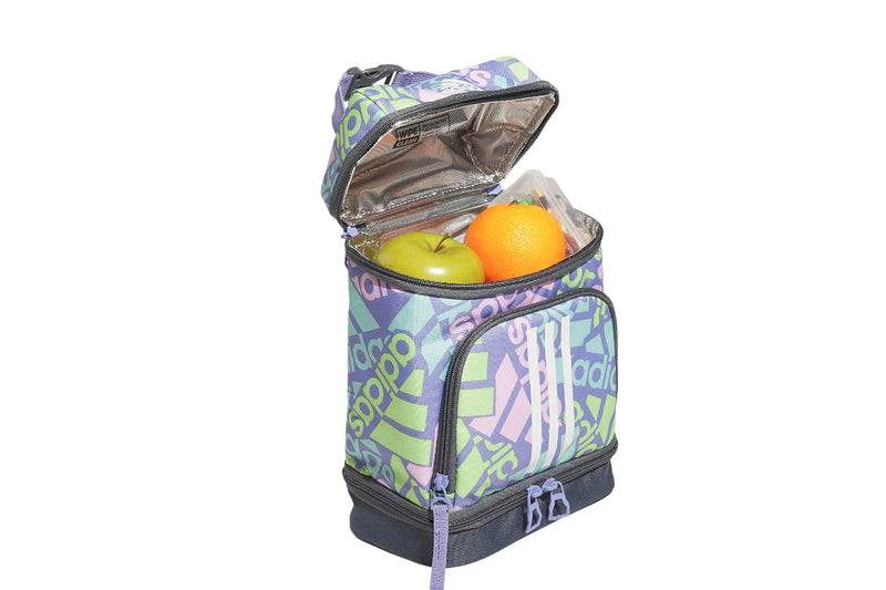 Adidas Excel 2 Insulated Lunch Bag, Adi Multi Collage Light Purple/Onix Grey