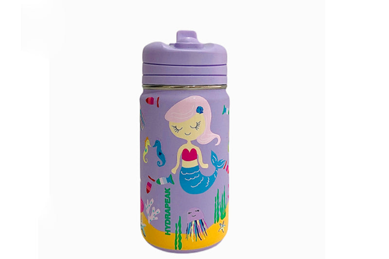 Hydra Peak Mini Stainless Steel Double Wall Water Bottle, Art Sand Maid -14oz