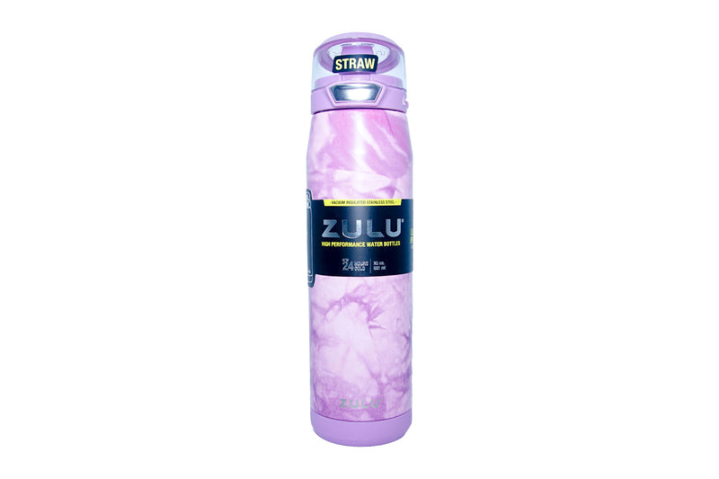 Zulu Swift Stainless Steel Vacuum Insulated Water Bottle, Purple Tie Dye - 20oz