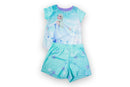 Disney Frozen Girls Short Sleeve Top and Shorts Pajama Set, 2-Piece
