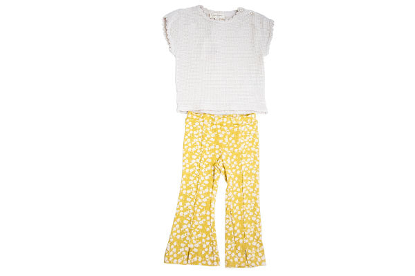 Jessica Simpson Baby Girls' Leggings Set - 2 Piece T-Shirt and Knit Leggings