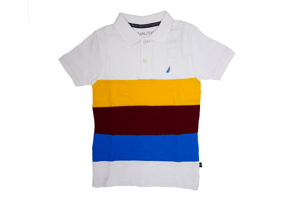 Nautica Kids Boys Colourblock Polo Shirt