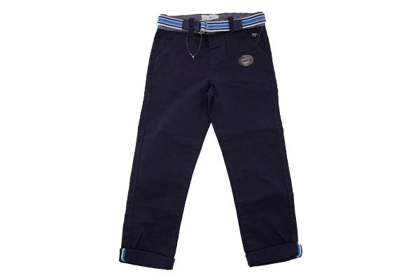 Jasper Conran Jnr Boys Navy Belted Slim Fit Chinos Pant