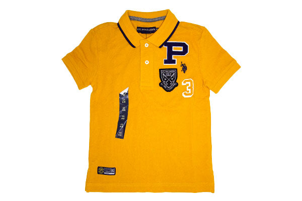 U.S. Polo Assn. Boys Mustard Polo Shirt