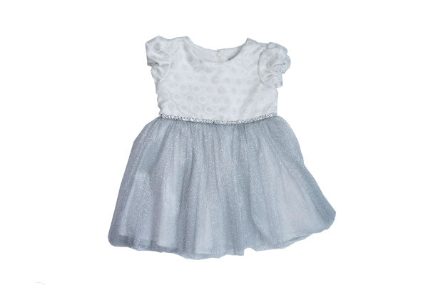 Sweet Heart Rose Girls Dress Silver