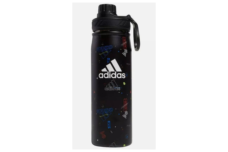 Adidas Icon Brand Love Stainless Steel Straw Metal Bottle 20oz