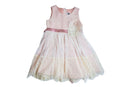 Rare Editions Toddler Girls Blush Mesh A-Line Dress
