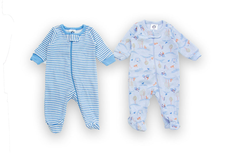 Gerber Baby Boys 2-Pack Puppy Playground Sleep 'N Play Pajamas