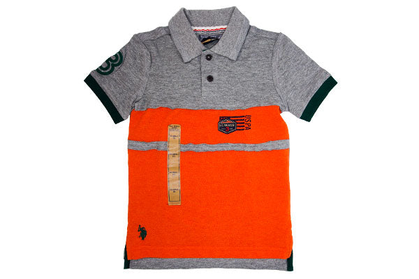 U.S. Polo Assn. Boys Colour Block Polo Shirt