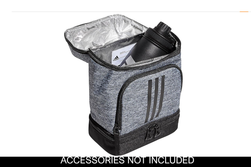 Adidas Excel 2 Insulated Lunch Bag, Jersey Onix Grey/Black