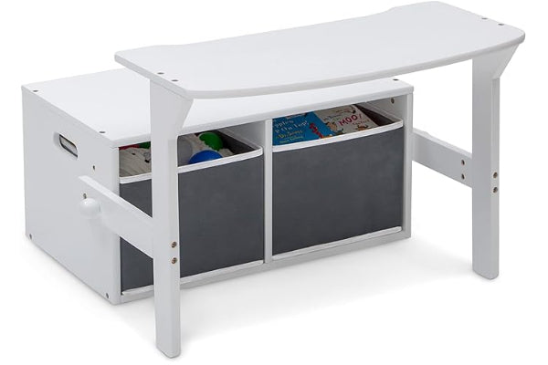 Delta Children My Size Activity Bench-Biance White -2+